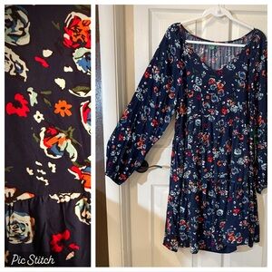 Dip Multicolor Floral Dress